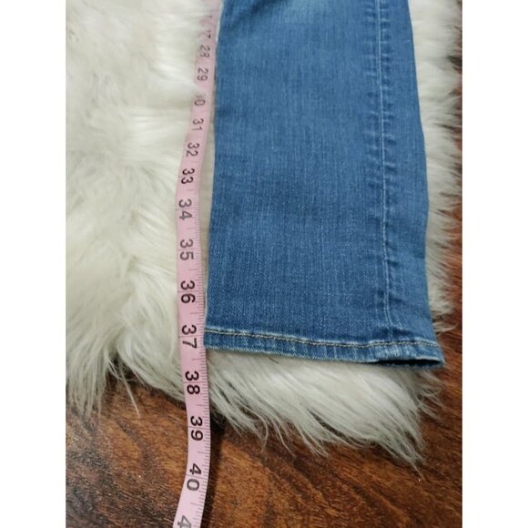 FRAME Mid Rise Denim Slim Fit Le Gracon Skinny Jeans Blue Stretch Womens Size 28 - Picture 8 of 12